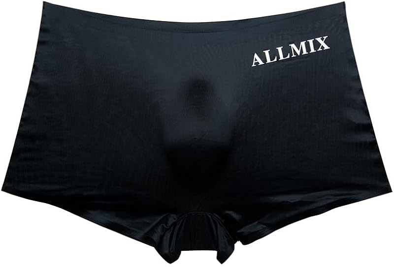 ALLMIX Mens Boxer Briefs Pouch Black