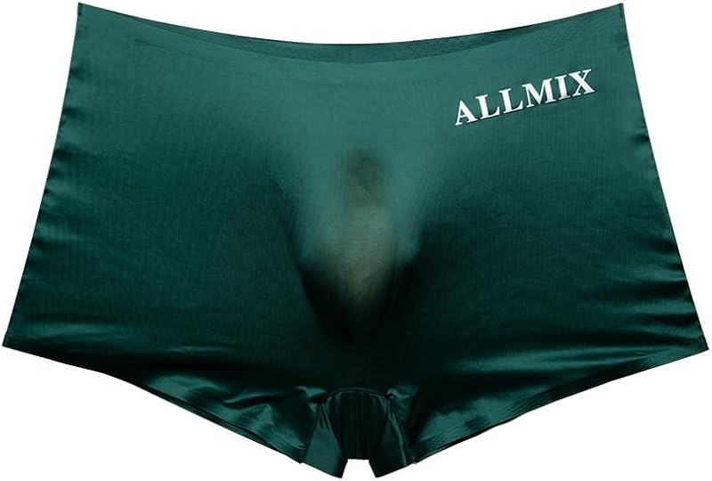 ALLMIX Mens Boxer Briefs Pouch Green