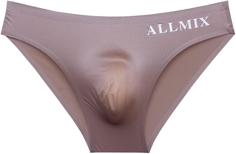 ALLMIX Mens Summer Ice Silk Brown